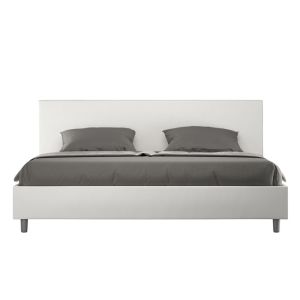 Cama tapizada 180x190 cm - pu blanco - sin somier