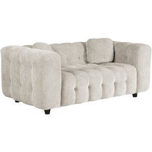 Sofá recto de chenilla "vendome" - 2 plazas - beige
