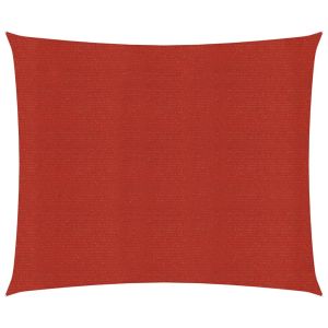 vidaXL toldo de vela rojo hdpe 160 g/m² 2x2,5 m