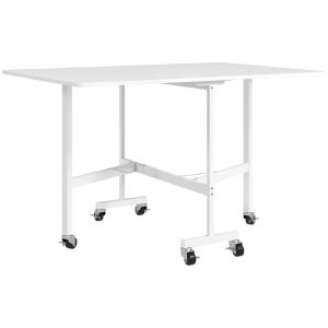 Mesa plegable comedor 120x80x73 cm color blanco Homcom