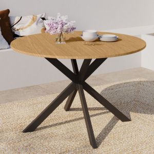 Mesa de jardín redonda - metal - 120 cm