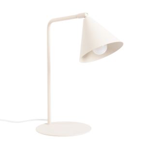 Lámparas de escritorio nox 1 beige acero 18x35x18cm