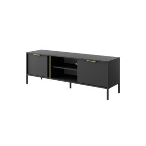 Mueble de tv - 3xe living - 153 x 39,5 x 53,4 cm - antracita - 2 puertas -