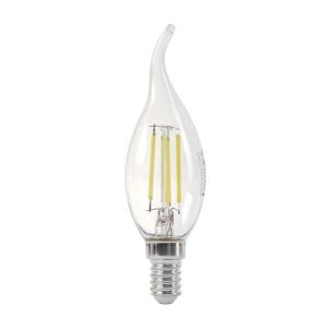 Bombilla LED e14 4w flame cristal transparente regulable - blanco