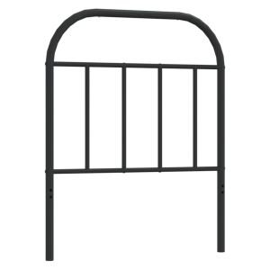 vidaXL cabecero de metal negro 75 cm