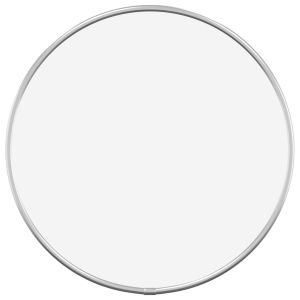vidaXL espejo de pared redondo plateado ø 30 cm