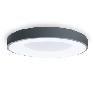 Plafón LED diseño gris 40w circular ø50cm cct driver philips 5000lm