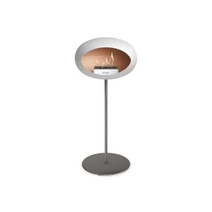 Chimenea de bioetanol de acero inoxidable alto blanco 2