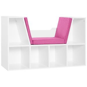Librería 102x30x61 cm bicolor Homcom, oficina - muebles de oficina