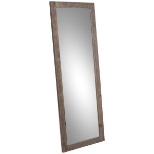 Espejo rectangular de madera marrón 70x3x180h cm