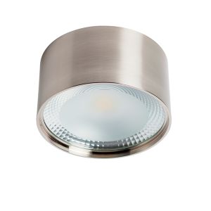 Plafón redondo LED 15w 3000k níquel