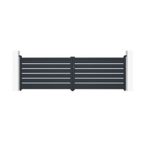 Puerta batiente automática gris vogel 4m h.120cm + motor ranger b150