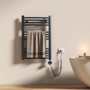 Emke radiador toallero 75x50 cm gris antracita 300 w con termostato