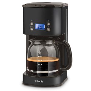 Cafetera programable - hkoenig - mg32 - 1,5 l (12 tazas) - 1000 w - pantall