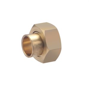 Conector de latón para soldar ø16 - conector h con tuerca giratoria de 3/4