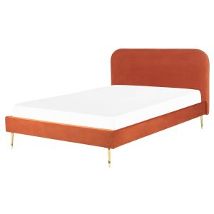 Cama terciopelo flayat 160 x 200 cm naranja