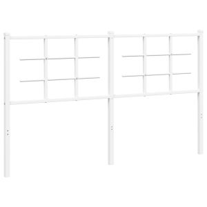 vidaXL cabecero de metal blanco 160 cm