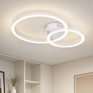 Nettlife lámpara de techo LED integrado blanco 40.5x30