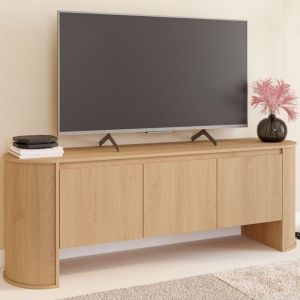 Mueble tv madera 3 puertas divia - 140 cm