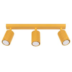 Plafones karbon 3 amarillo aluminio 45x16.5x6.5cm