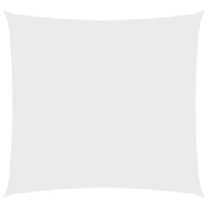 Toldo de vela cuadrado tela oxford blanco 2,5x2,5 m