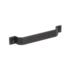 Tirador para mueble en zamac 760 dist entre ejes 160 mm negro lote de 6