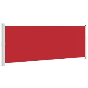vidaXL toldo lateral retráctil de jardín rojo 180x500 cm