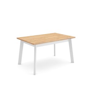 Mesa comedor, 140x90x75cm, roble, patas de madera rf2904