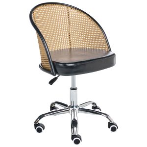 Silla de escritorio baltimore piel sintética negro