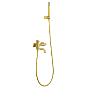 Kit baño/ducha monomando genova oro cepillado [ imex® ]