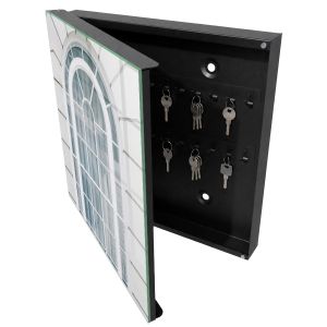 Caja de llaves 30x30x5 elegancia clásica, apertura izquierda tulup