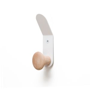Colgador de pared rei c8713 | 45x135x37 mm | blanco mate-crudo