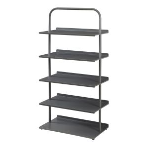 Zapatero poytya 5 niveles acero 119x60x32 cm antracita [en.casa]
