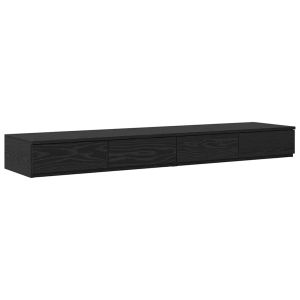 Casa lúmina - mesita de noche negro madeira  150 x 36,5 x 16,5 cm