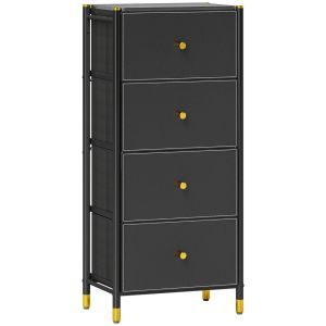 Cajonera de tela 46x30x98 cm mdf, acero Homcom