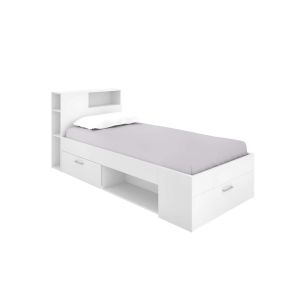 Cama compacta pozo alcón con almacenamiento integrado