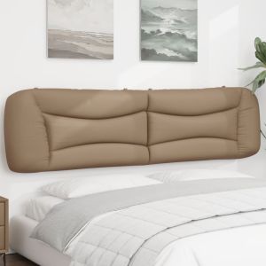 Cabecero de cama acolchado cuero sintético capuchino 200 cm eso3496