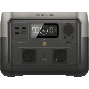 Generador eléctrico portátil river 2 max, 512 wh, 2 salidas ac - 500 w tota