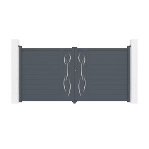 Puerta batiente de aluminio life 3,5m h.180cm