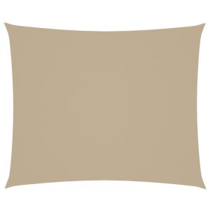 Toldo de vela rectangular tela oxford beige 4x6 m