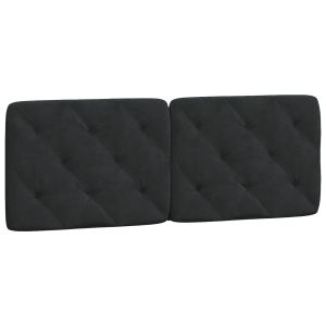 vidaXL cabecero de cama acolchado terciopelo negro 140 cm