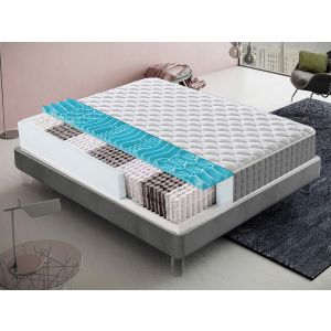 Colchón 140x200 muelles y viscoelástico 9 zonas de confort 22 cm de altura