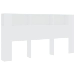 vidaXL mueble cabecero blanco 200x18,5x104,5 cm