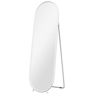 Espejo cuerpo entero 40x4x160 cm metal, vidrio color blanco Homcom