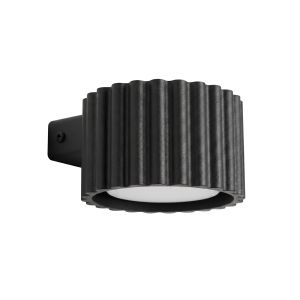 Apliques aura 1 negro aluminio 10x6x12cm
