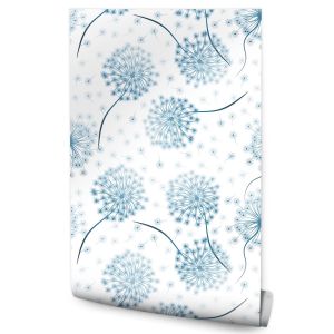 Papel Pintado Dormitorio Con Diente De León Flores Y Naturaleza 53cm x 10m