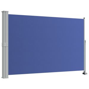 vidaXL toldo lateral retráctil de jardín azul 160x300 cm