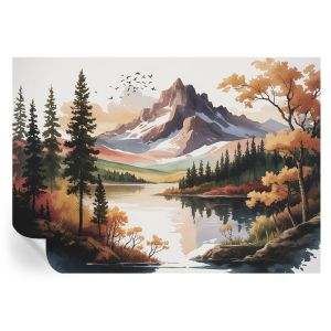 Papel pintado para paredes otoño en la montaña 208x146 tulup