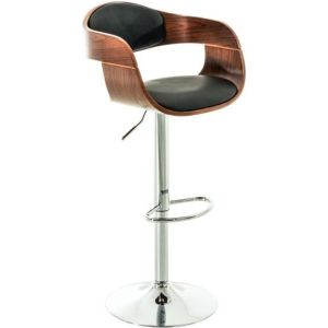 Taburete alto ajustable - asiento acolchado - piel sintética