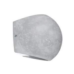 Lámpara de pared globe 2 gris concreto 18x14x14cm